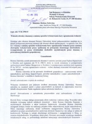 [VIDEO] Sędzia Agnieszka Połyniak poszła na urlop i nie wysłała uzasadnienia mając je na stole podczas odczytywania wyroku! Skazana Bożena Zalewska dostała wezwanie na roboty publiczne. Ale do Sądu Najwyższego nie może się odwołać przez brak uzasadnienia!