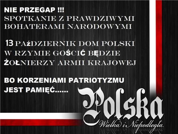 Spotkanie z bohaterami narodowymi w Rzymie