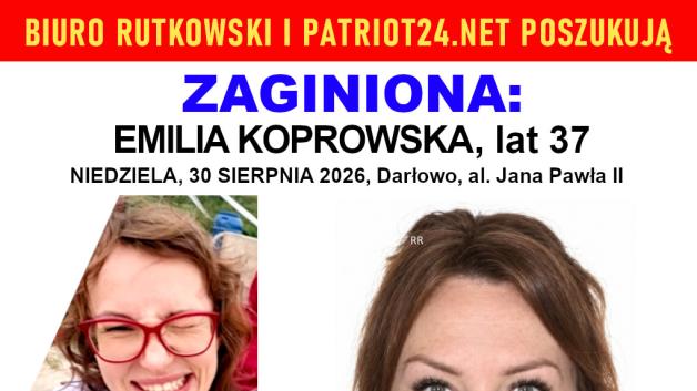 [VIDEO] Darłowo. Biuro Rutkowski poszukuje zaginionej Emilii Koprowskiej